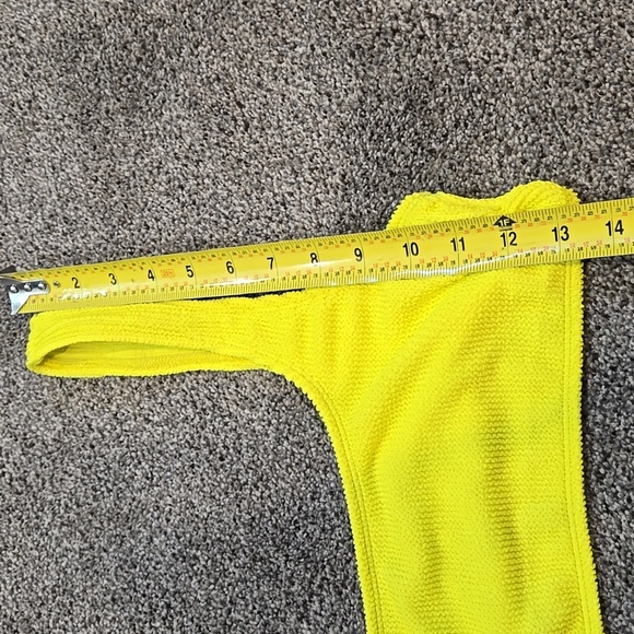 NWOT Good American Women One Shoulder Top Swim Bikini Sz 3/4 L/XL - Picture 3 of 7